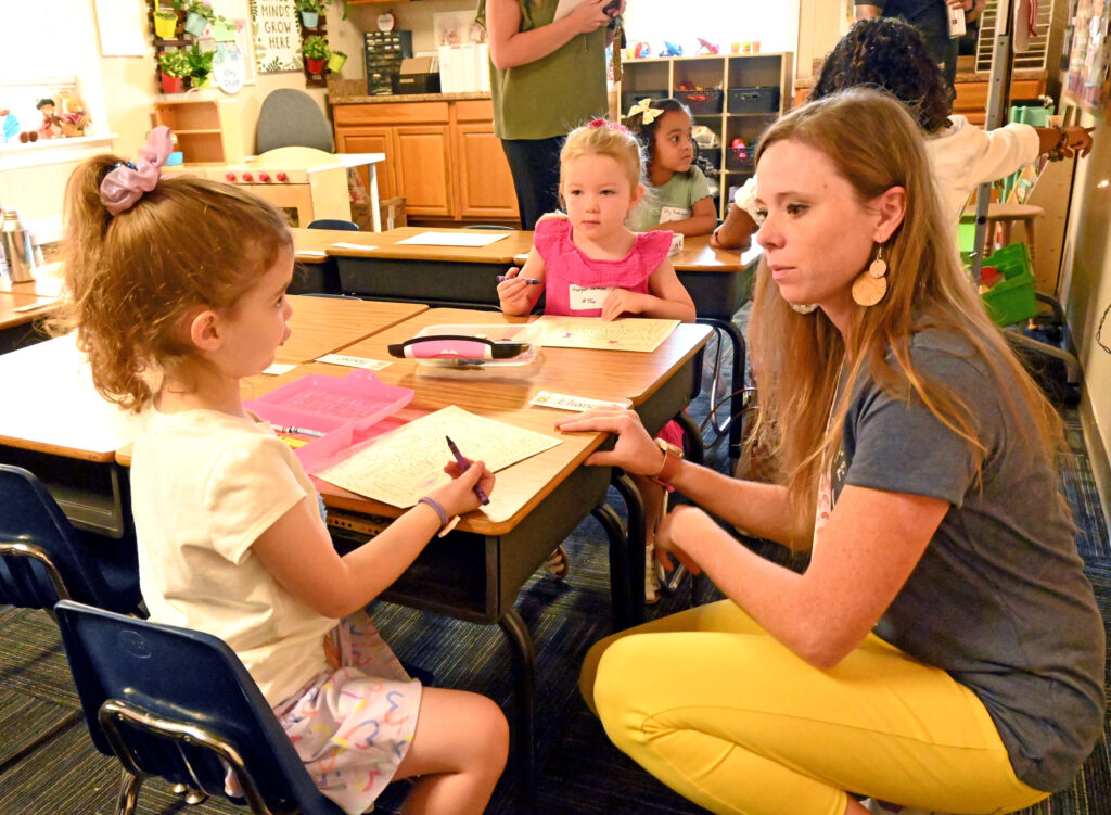 How Faith Is Integrated Into Academics At A Christian School 2 Teacher leading faith integrated academics in a Christ-centered classroom